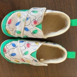 Toms Toddler Christmas Lights Slippers